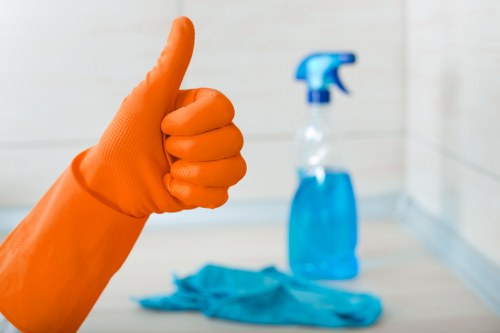 Local cleaners preparing a Richmond property for new occupants