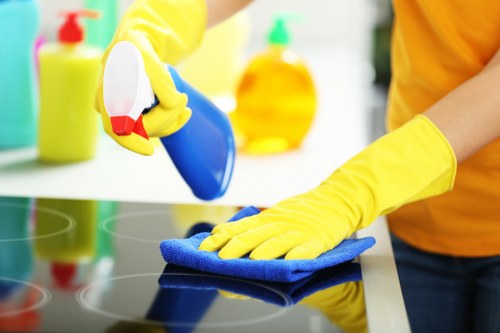 Professional communal area cleaning for a residential block in Richmond