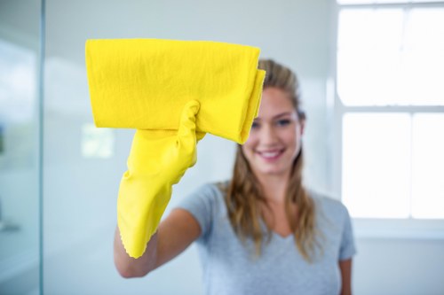 Local Richmond cleaner working in a modern apartment