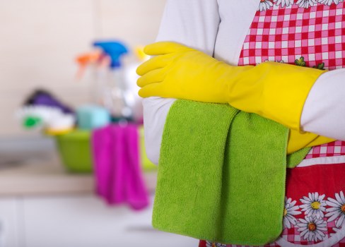 Professional cleaning schedule for commercial premises