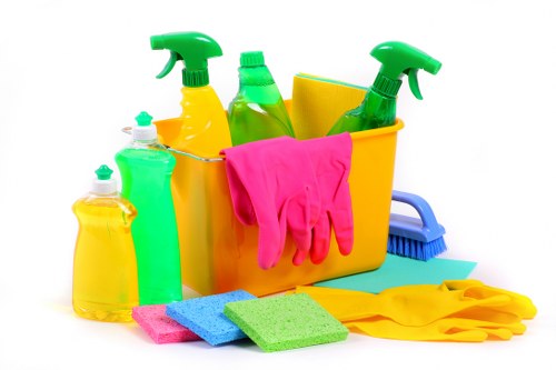 Professional carpet cleaning equipment in use on a carpeted floor